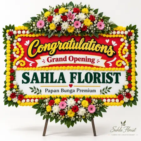 Papan Bunga Ucapan Selamat Gedebage